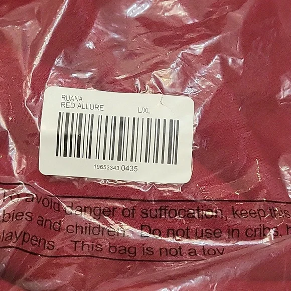 Chico's Stripe Border Ruana Covering Red Allure Pauncho - Picture 9 of 11